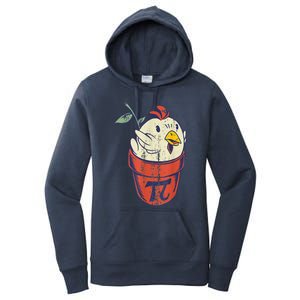 Chicken Pot PI Day Math Funny Teacher Women's Pullover Hoodie