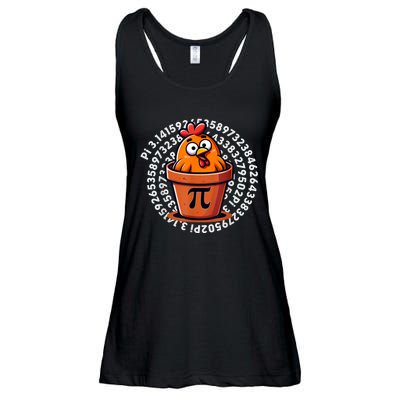 Chicken Pot Pi Day Math Teacher Ladies Essential Flowy Tank