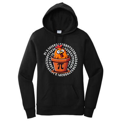 Chicken Pot Pi Day Math Teacher Women's Pullover Hoodie