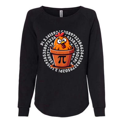 Chicken Pot Pi Day Math Teacher Womens California Wash Sweatshirt