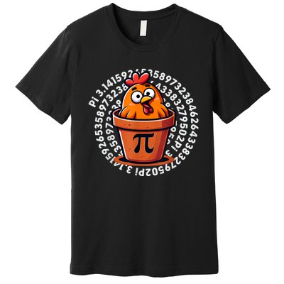 Chicken Pot Pi Day Math Teacher Premium T-Shirt