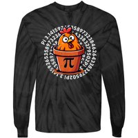 Chicken Pot Pi Day Math Teacher Tie-Dye Long Sleeve Shirt