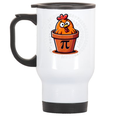 Chicken Pot Pi Day Math Teacher Stainless Steel Travel Mug