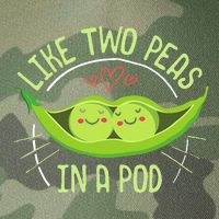 Cute Pea Pod Like Two Peas In A Pod Idiom Legacy Tie Dye Trucker Hat