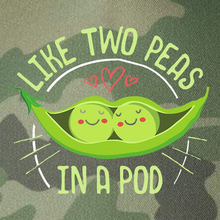 Cute Pea Pod Like Two Peas In A Pod Idiom Legacy Tie Dye Trucker Hat