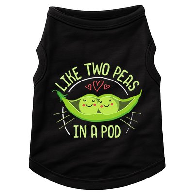Cute Pea Pod Like Two Peas In A Pod Idiom Doggie Tank
