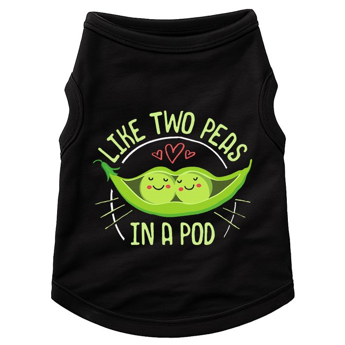 Cute Pea Pod Like Two Peas In A Pod Idiom Doggie Tank