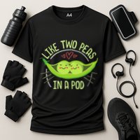 Cute Pea Pod Like Two Peas In A Pod Idiom Performance Shirt