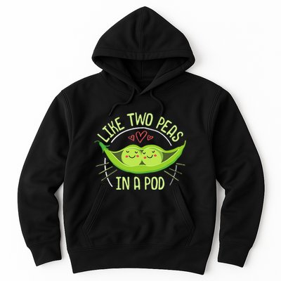 Cute Pea Pod Like Two Peas In A Pod Idiom Hoodie