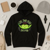 Cute Pea Pod Like Two Peas In A Pod Idiom Hoodie