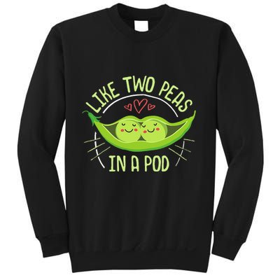 Cute Pea Pod Like Two Peas In A Pod Idiom Sweatshirt