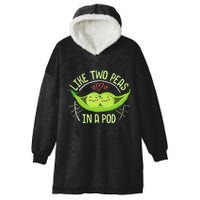 Cute Pea Pod Like Two Peas In A Pod Idiom Hooded Wearable Blanket
