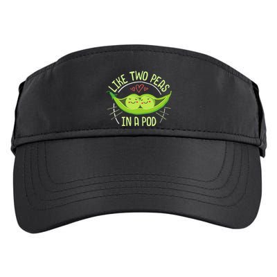 Cute Pea Pod Like Two Peas In A Pod Idiom Adult Drive Performance Visor