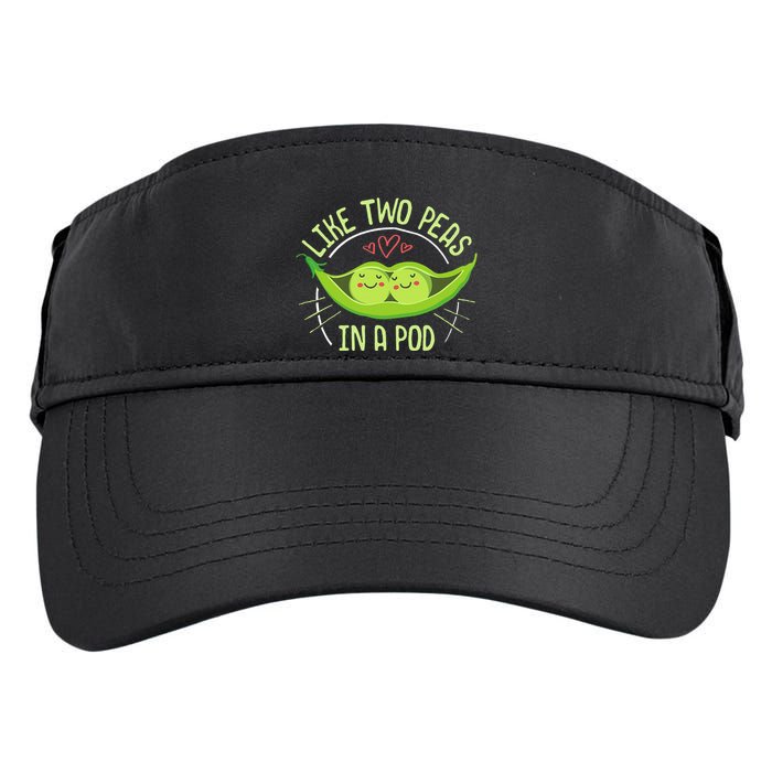 Cute Pea Pod Like Two Peas In A Pod Idiom Adult Drive Performance Visor