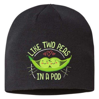 Cute Pea Pod Like Two Peas In A Pod Idiom Sustainable Beanie