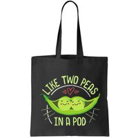 Cute Pea Pod Like Two Peas In A Pod Idiom Bag