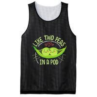 Cute Pea Pod Like Two Peas In A Pod Idiom Mesh Reversible Basketball Jersey Tank
