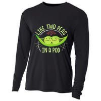 Cute Pea Pod Like Two Peas In A Pod Idiom Cooling Performance Long Sleeve Crew