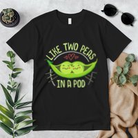 Cute Pea Pod Like Two Peas In A Pod Idiom Premium T-Shirt