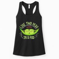 Cute Pea Pod Like Two Peas In A Pod Idiom Womens Tank Top