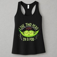 Cute Pea Pod Like Two Peas In A Pod Idiom Womens Tank Top