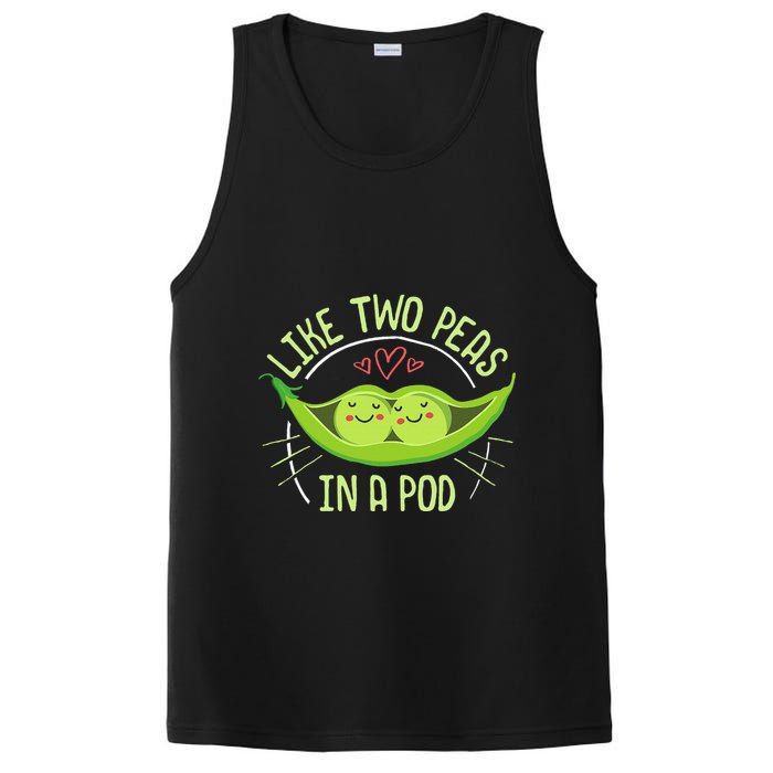 Cute Pea Pod Like Two Peas In A Pod Idiom PosiCharge Competitor Tank