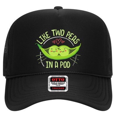 Cute Pea Pod Like Two Peas In A Pod Idiom Trucker Hat