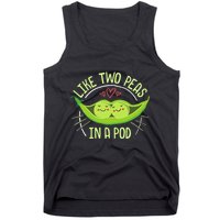 Cute Pea Pod Like Two Peas In A Pod Idiom Tank Top