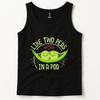 Cute Pea Pod Like Two Peas In A Pod Idiom Tank Top