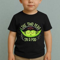 Cute Pea Pod Like Two Peas In A Pod Idiom Toddler T-Shirt