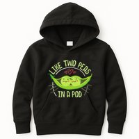 Cute Pea Pod Like Two Peas In A Pod Idiom Kids Hoodie
