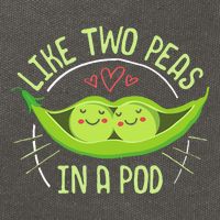 Cute Pea Pod Like Two Peas In A Pod Idiom Cotton Canvas Backpack