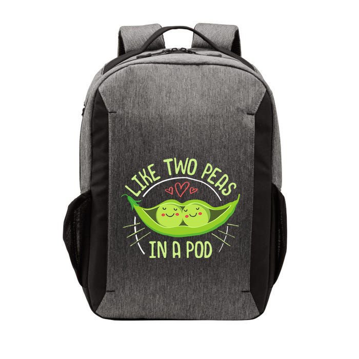 Cute Pea Pod Like Two Peas In A Pod Idiom Vector Backpack