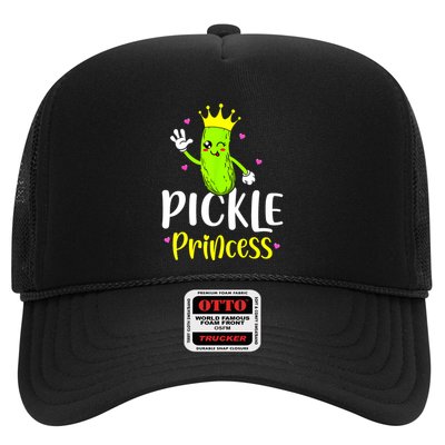Cute Pickle Princess Funny Pickle Cucumber Girl Gift Trucker Hat