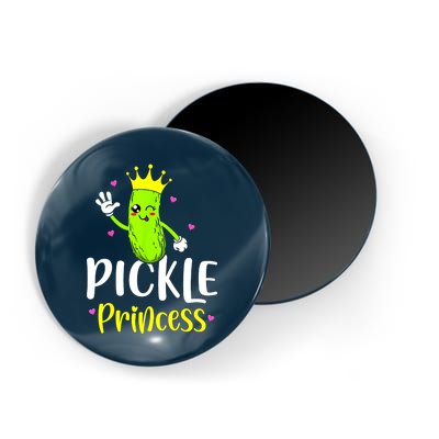 Cute Pickle Princess Funny Pickle Cucumber Girl Gift Magnet