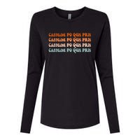 Caffeine PO Q4H PRN Funny Caffeine Nurse Healthcare Workers Womens Cotton Relaxed Long Sleeve T-Shirt