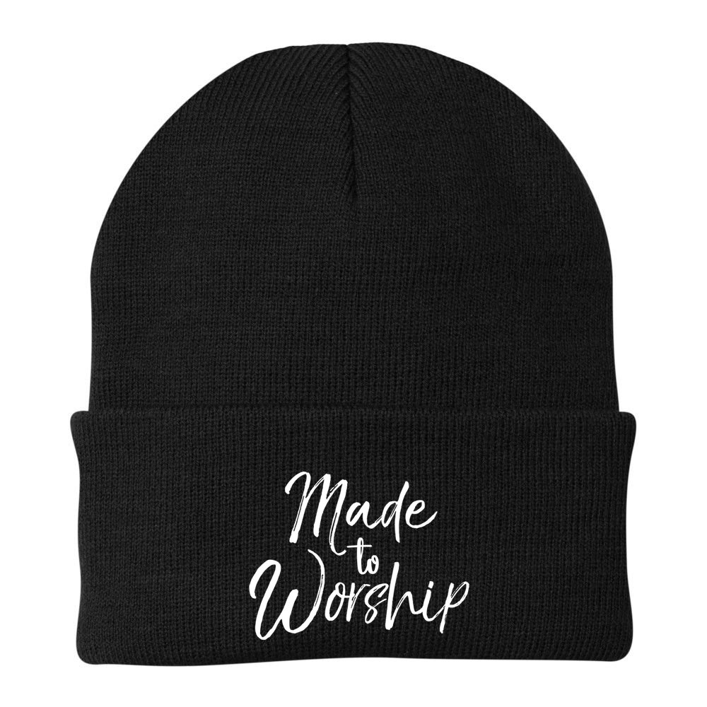 Christian Praise Quote Worship Leader Gift Made To Worship Gift Beanie