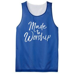 Christian Praise Quote Worship Leader Gift Made To Worship Gift Mesh Reversible Basketball Jersey Tank