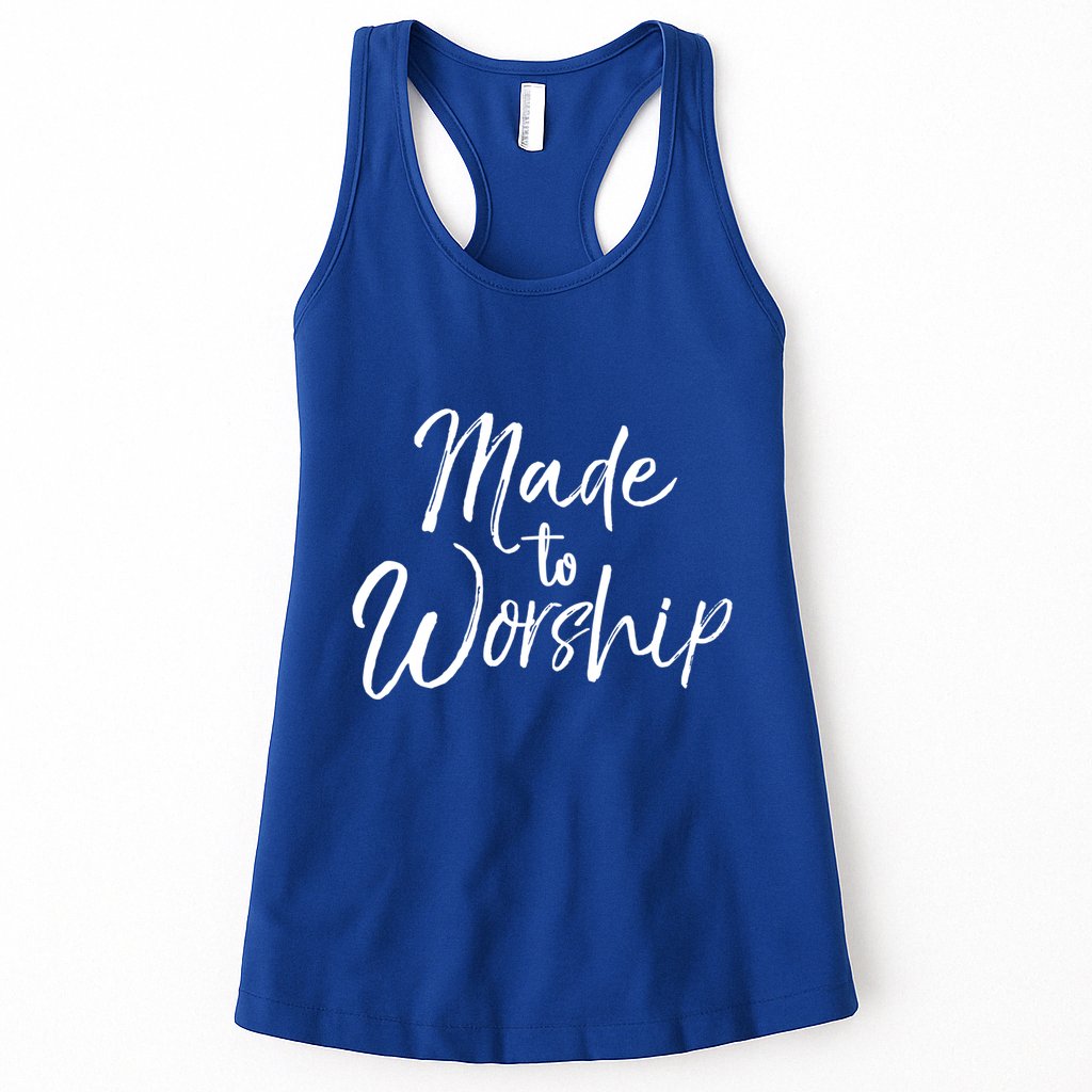 Christian Praise Quote Worship Leader Gift Made To Worship Gift Womens Tank Top