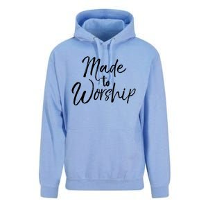 Christian Praise Quote Worship Leader Gift Made To Worship Gift Unisex Surf Hoodie