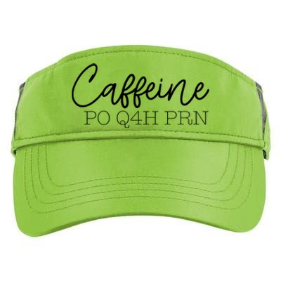 Caffeine Po Q4h Prn Funny Doctor Nurse Prescription Meme Gift Adult Drive Performance Visor