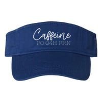 Caffeine Po Q4h Prn Funny Doctor Nurse Prescription Meme Gift Valucap Bio-Washed Visor