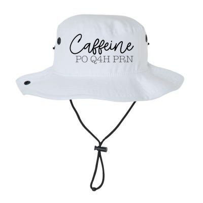 Caffeine Po Q4h Prn Funny Doctor Nurse Prescription Meme Gift Legacy Cool Fit Booney Bucket Hat