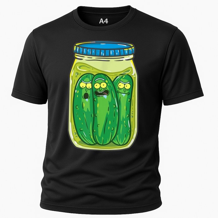 Cool Pickle Rick Jar Rick & Morty Funny Gift Cooling Performance Crew T-Shirt