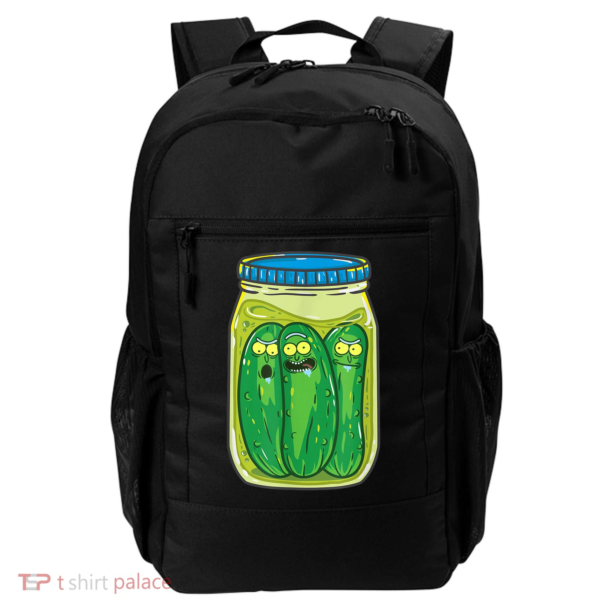 Cool Pickle Rick Jar Rick & Morty Funny Gift Daily Commute Backpack