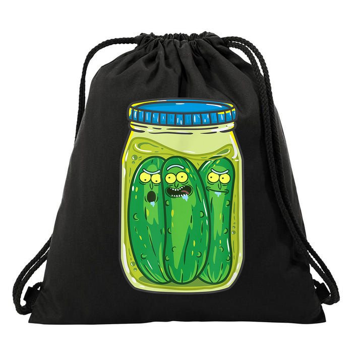 Cool Pickle Rick Jar Rick & Morty Funny Gift Drawstring Bag