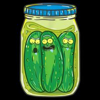 Cool Pickle Rick Jar Rick & Morty Funny Gift Drawstring Bag