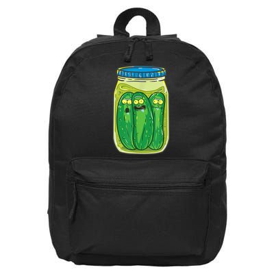 Cool Pickle Rick Jar Rick & Morty Funny Gift 16 in Basic Backpack