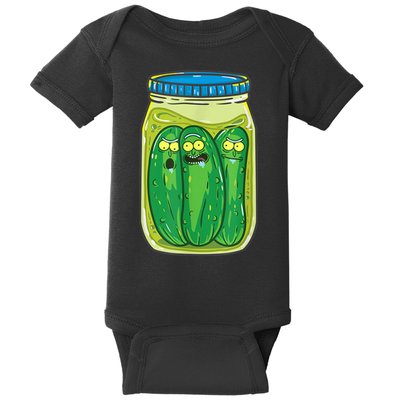 Cool Pickle Rick Jar Rick & Morty Funny Gift Baby Bodysuit