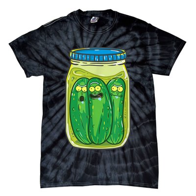 Cool Pickle Rick Jar Rick & Morty Funny Gift Tie-Dye T-Shirt
